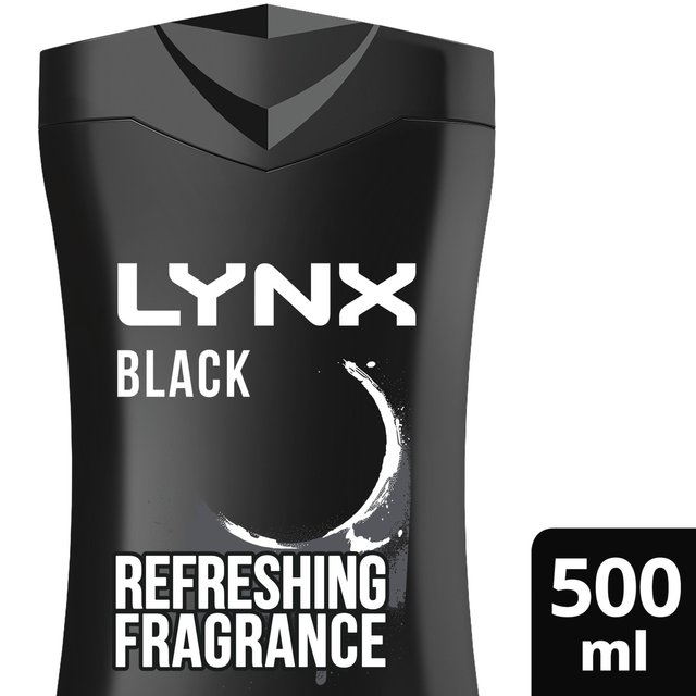 Lynx Black Body Wash Shower Gel, 500ml