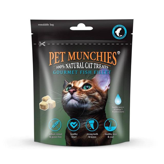Pet Munchies 100% Natural Cat Treats Gourmet Fish Fillet, 10g