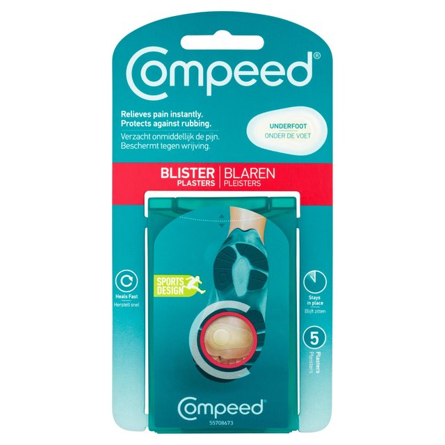 Compeed Underfoot Blister Plasters, 5 Per Pack