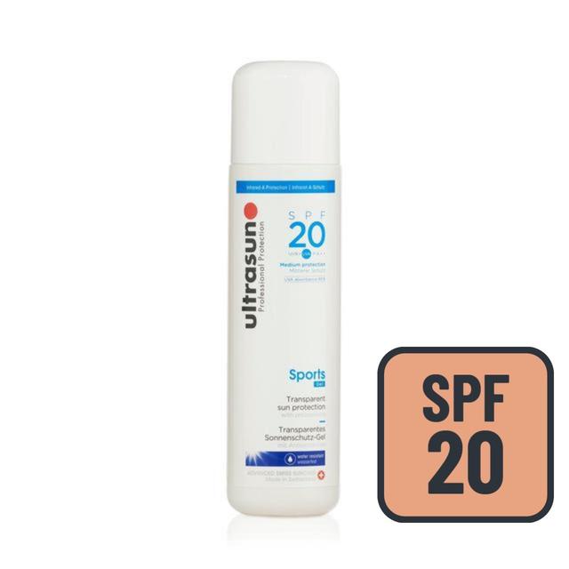 Ultrasun SPF 20 Sports Gel Sunscreen, 200ml
