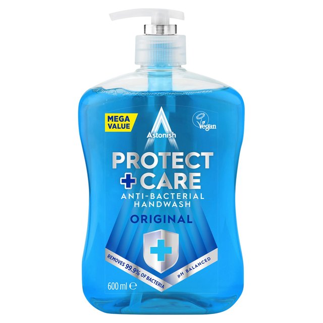 Astonish Protect & Care Anti Bacterial Handwash Original, 600ml