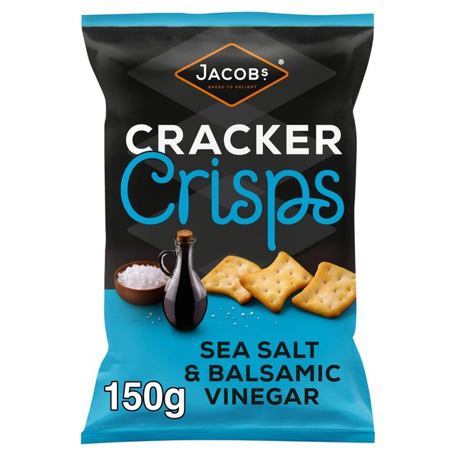 Jacob’s Cracker Crisps Sea Salt & Balsamic Vinegar, 150g