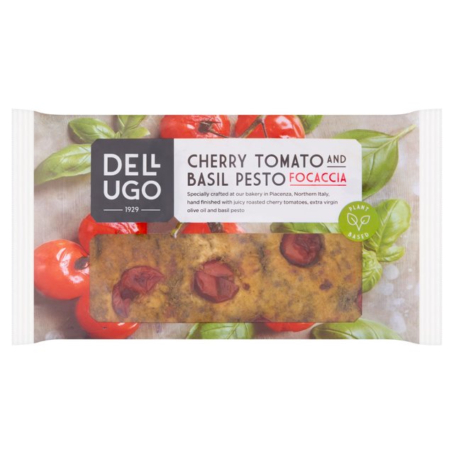 Dell’Ugo Cherry Tomato & Basil Pesto Focaccia, 210g