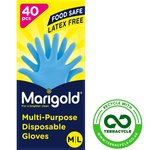 Marigold Extra Safe  Disposable Latex & Powder Free Gloves M/L Food Safe