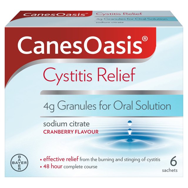 Canesoasis Canesten Cystitis Relief Sachet Pack, 6 Per Pack