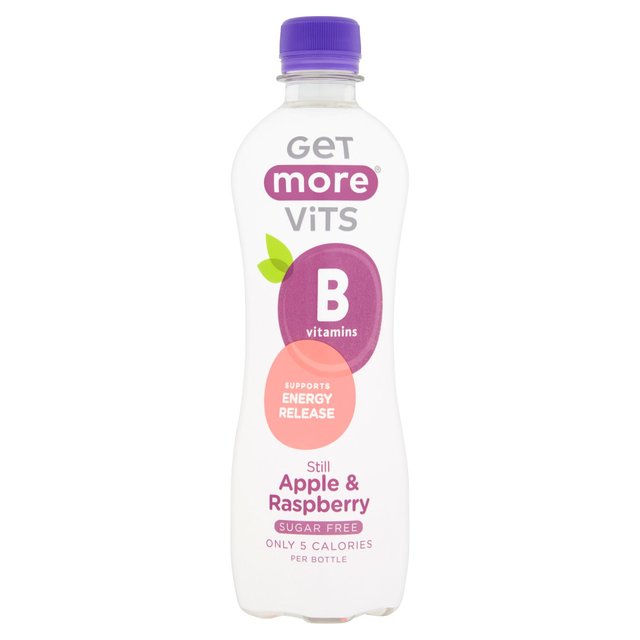 Get More Still B Vitamins Water Apple & Raspberry, 500ml