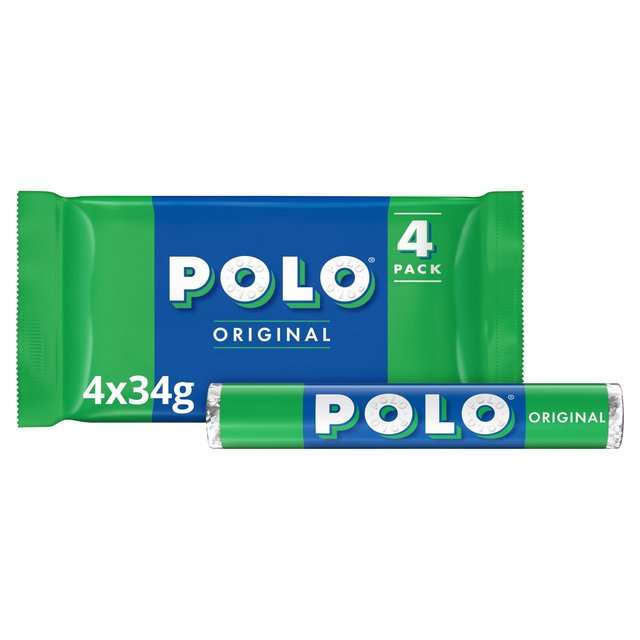 Polo Original Mint Sweet Paper Wrap Multipack, 4 x 34g