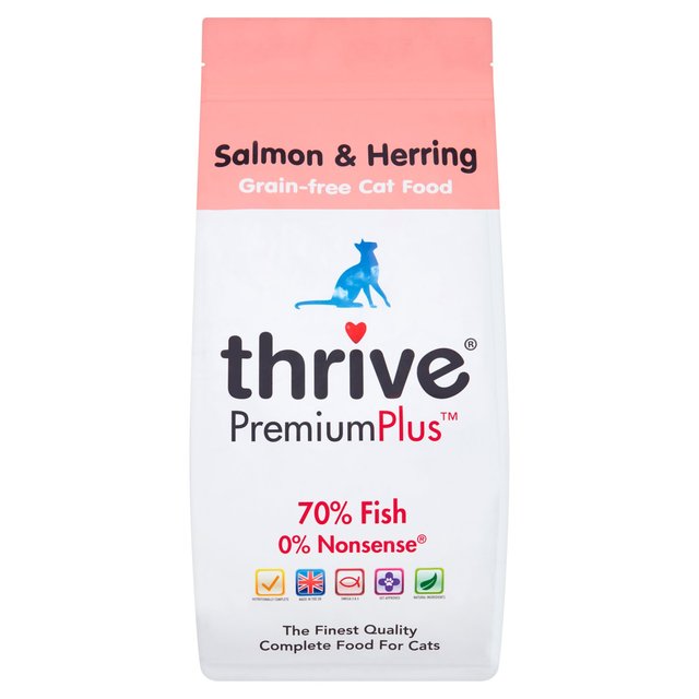 Thrive PremiumPlus Salmon & Herring Dry Cat Food, 1.5kg