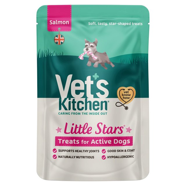 Vet’s Kitchen Little Stars Dog Treats for Active Dogs Salmon, 80g