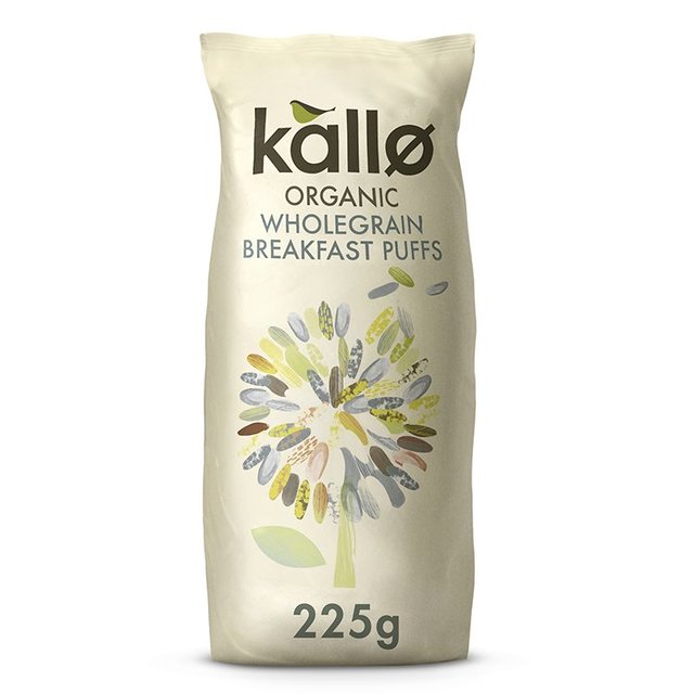 Kallo Organic Wholegrain Cereal Rice Puffs, 225g