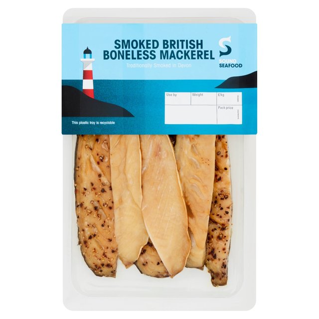 Sound Seafood Smoked Boneless Mackerel, Typically: 180g