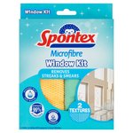 Spontex Microfibre Window Kit