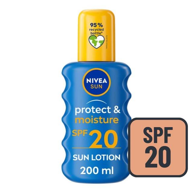 Nivea Sun Protect & Moisture Spf 20 Sun Lotion Spray, 200ml