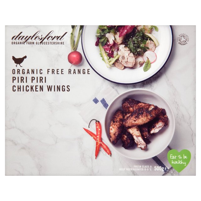 Daylesford Organic Chicken Wings With Piri Piri, 500g