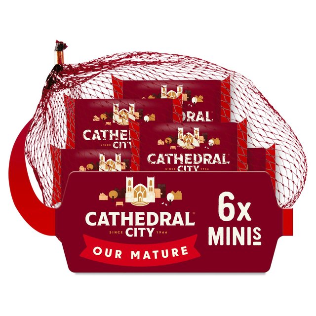 Cathedral City Mini Mature Snack Cheeses, 6 x 20g