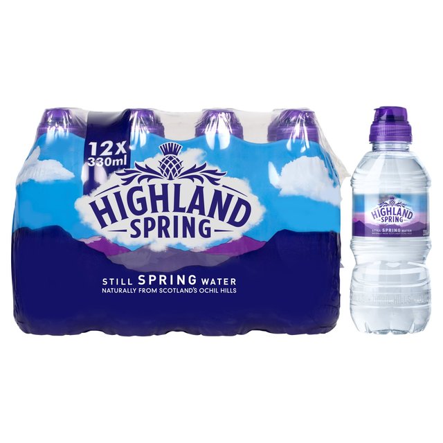 Highland Spring Sportscap Still Water Kids, 12 x 330ml