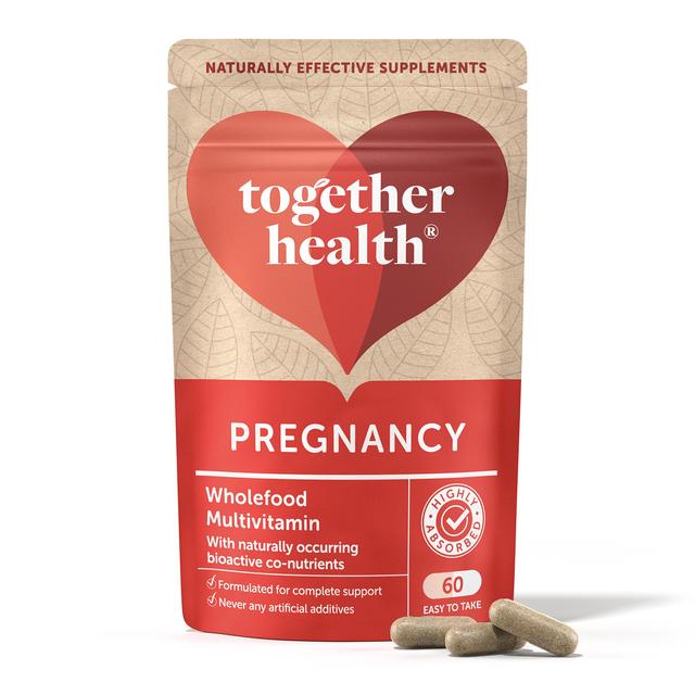 Together WholeVit Pregnancy Multivitamins & Minerals Capsules, 60 per Pack
