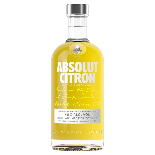 Absolut Citron Lemon Flavoured Swedish Vodka, 70cl