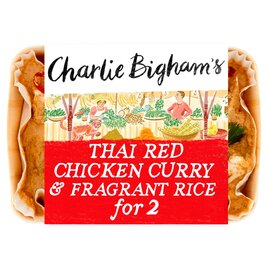 Charlie Bigham's Thai Red Chicken Curry & Fragrant Rice 835g