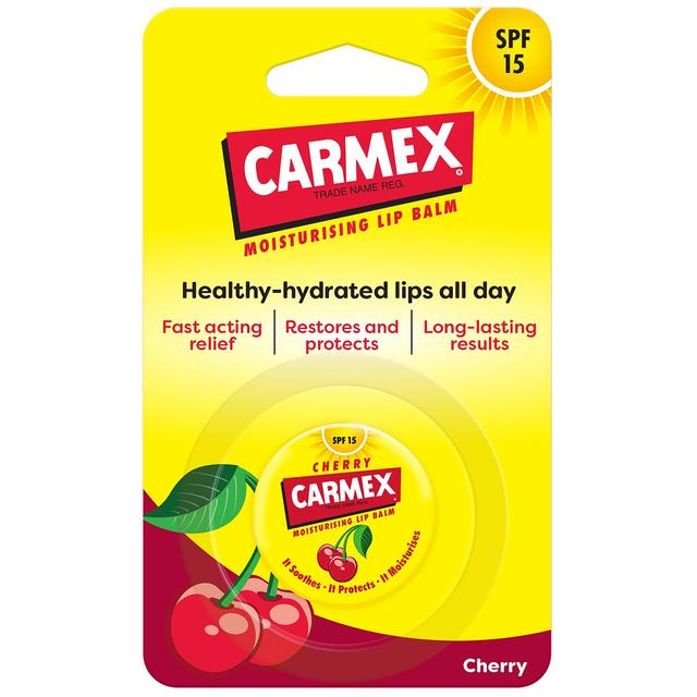 Carmex Cherry Lip Balm Pot SPF15, 7.5g