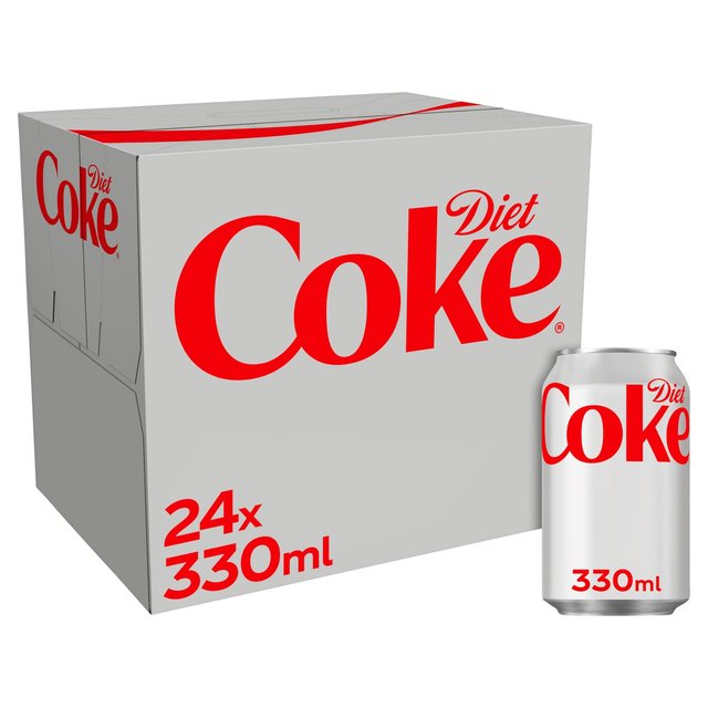 Coca Cola Diet Coke Soft Drink Can 330ml Ref A00749 [Pack 24]