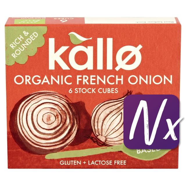 Kallo Organic French Onion Stock Cubes, 6 x 11g