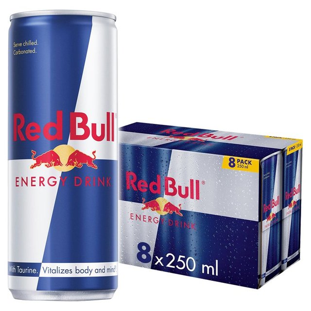 Red Bull Energy Drink, 8 x 250ml