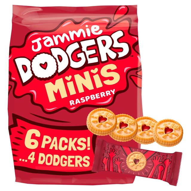 Jammie Dodgers Biscuits Minis, 6 x 20g
