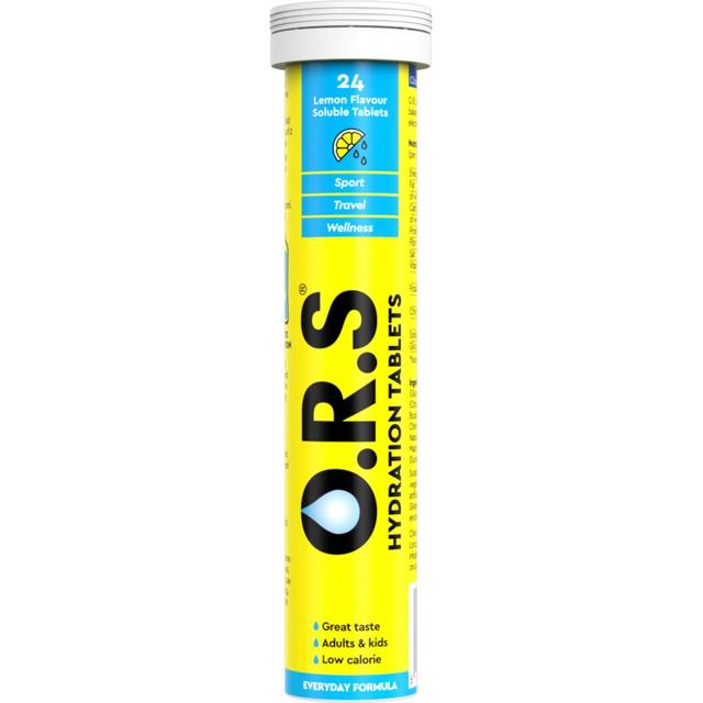 O. R.S Lemon Hydration Tablets, 24 Per Pack
