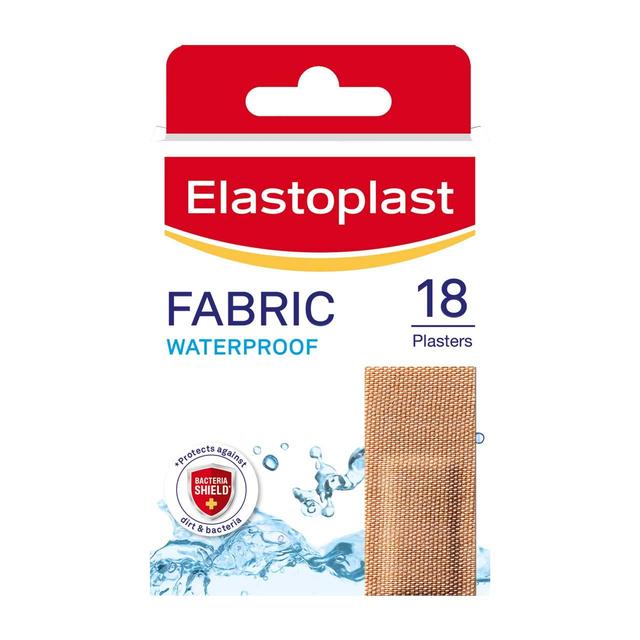 Elastoplast Flexible Fabric Waterproof Plasters 18s, 18 Per Pack