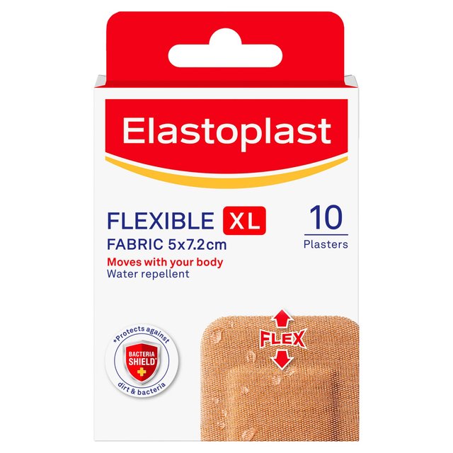 Elastoplast Fabric Plasters Knee & Elbow, 10 Per Pack