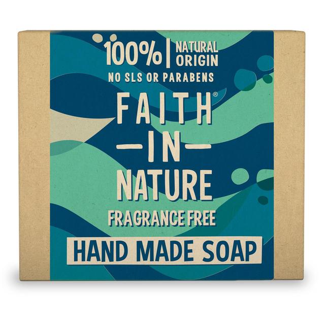 Faith in Nature Unfragranced Pure Hand Made Soap Bar, 100g