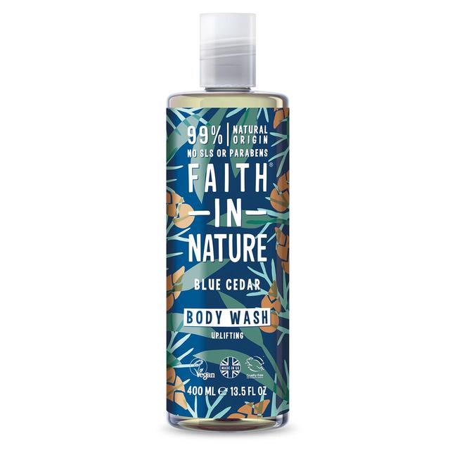 Faith in Nature For Men Blue Cedar Body Wash, 400ml
