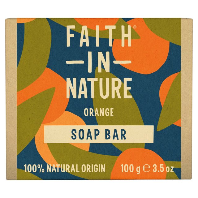 Faith in Nature Orange Pure Hand Made Soap Bar, 100g