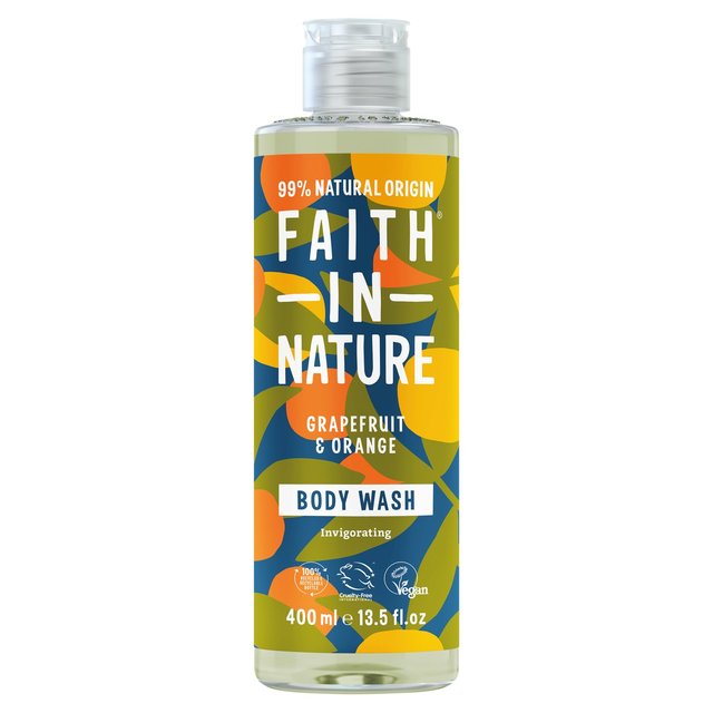 Faith in Nature Grapefruit & Orange Body Wash, 400ml