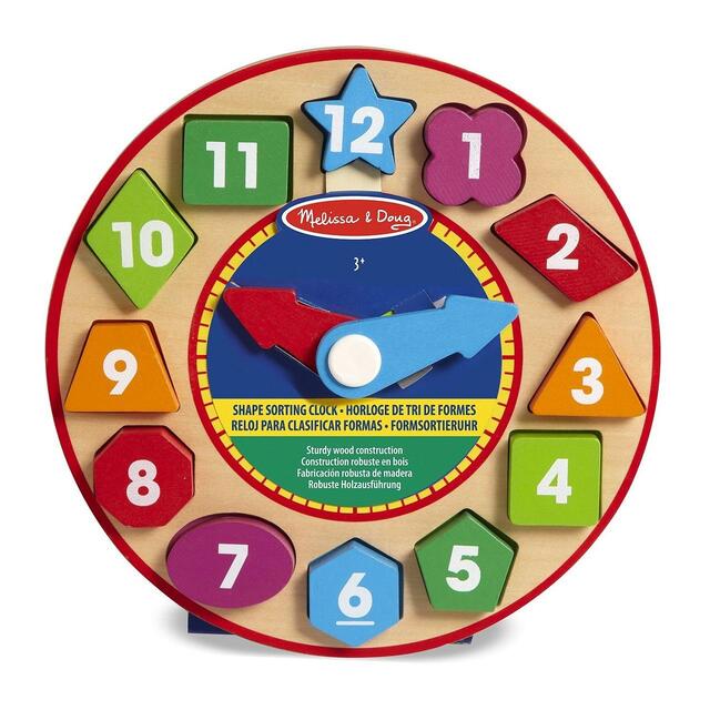 melissa & doug shape sorting clock