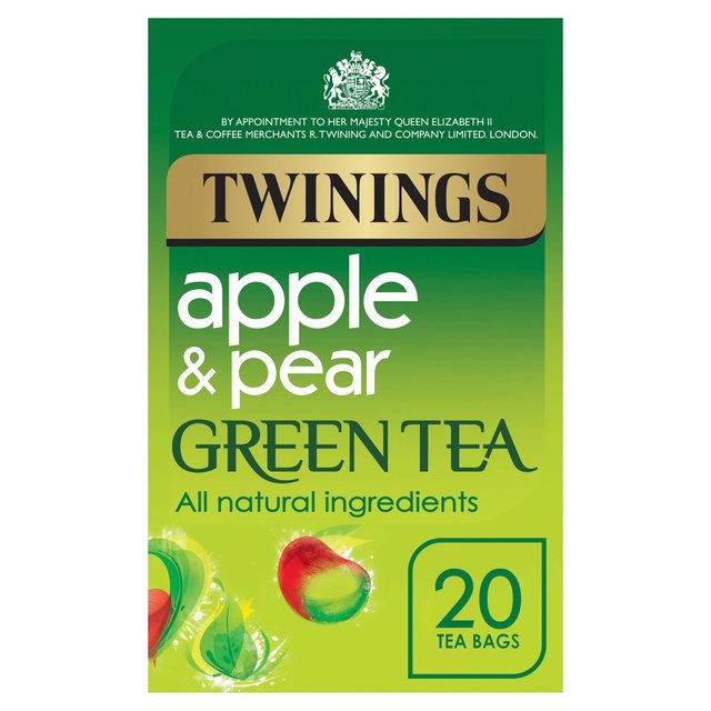 Twinings Apple & Pear Green Tea, 20 Tea Bags, 20 Per Pack