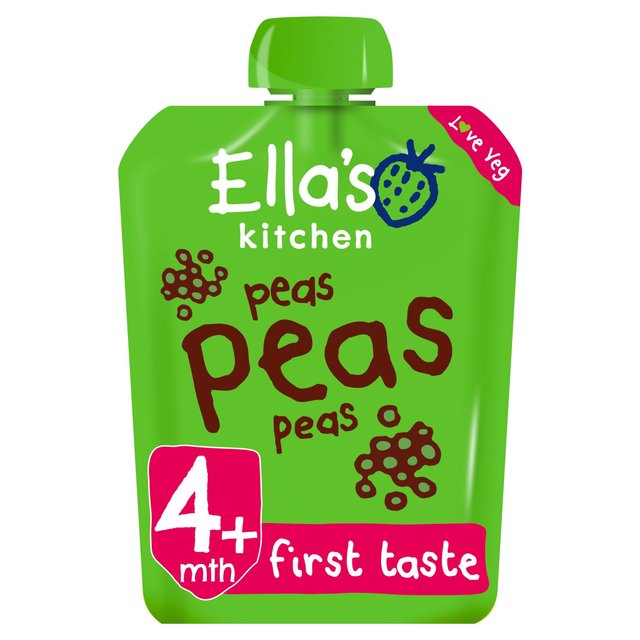Ella’s Kitchen Peas First Tastes Baby Food Pouch 4+ Months, 70g