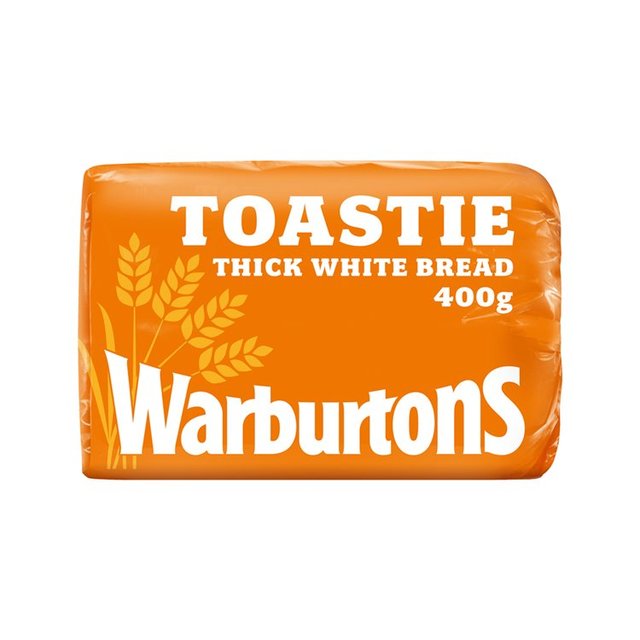 Warburtons Toastie White Thick Sliced, 400g
