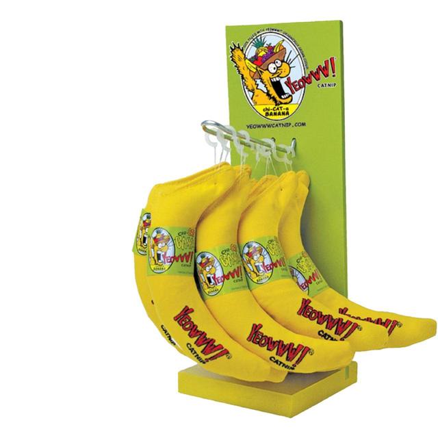 Yeowww Catnip Bananas Cat Toy, 7"