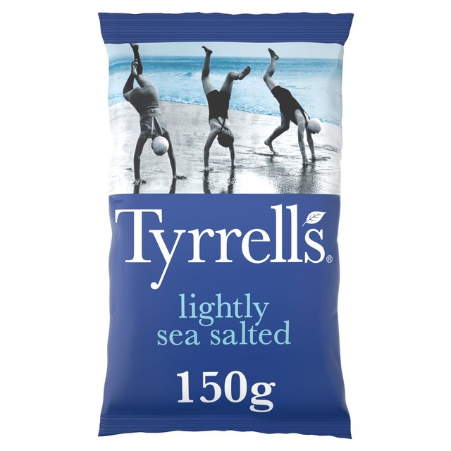 Tyrrells Lightly Sea Salted Sharing Crisps, 150g
