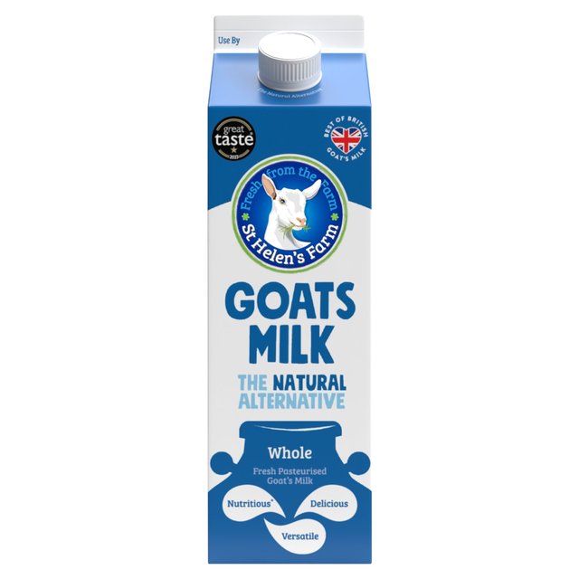 St Helen’s Farm Whole Goats Milk, 1l