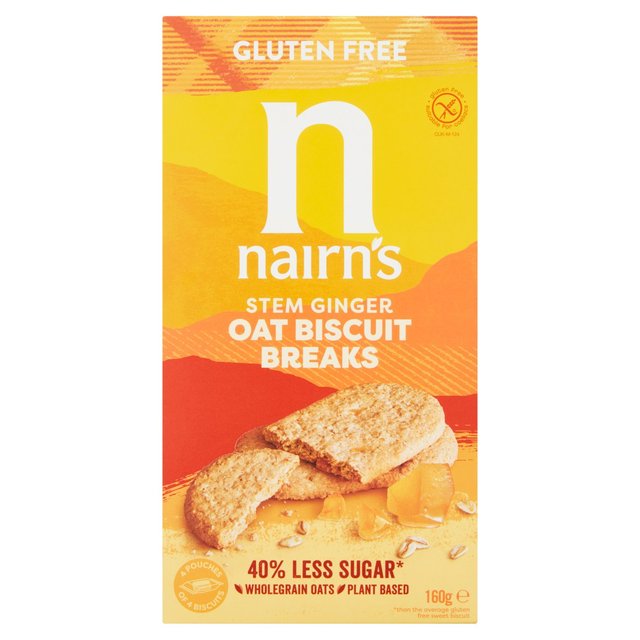 Nairn’s Gluten Free Stem Ginger Biscuit Break, 160g