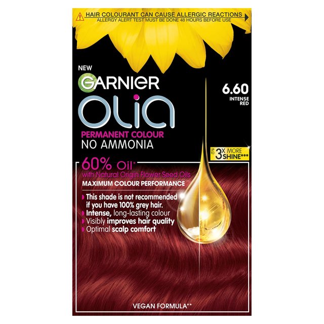 Garnier Olia 6.60 Intense Red Permanent Hair Dye
