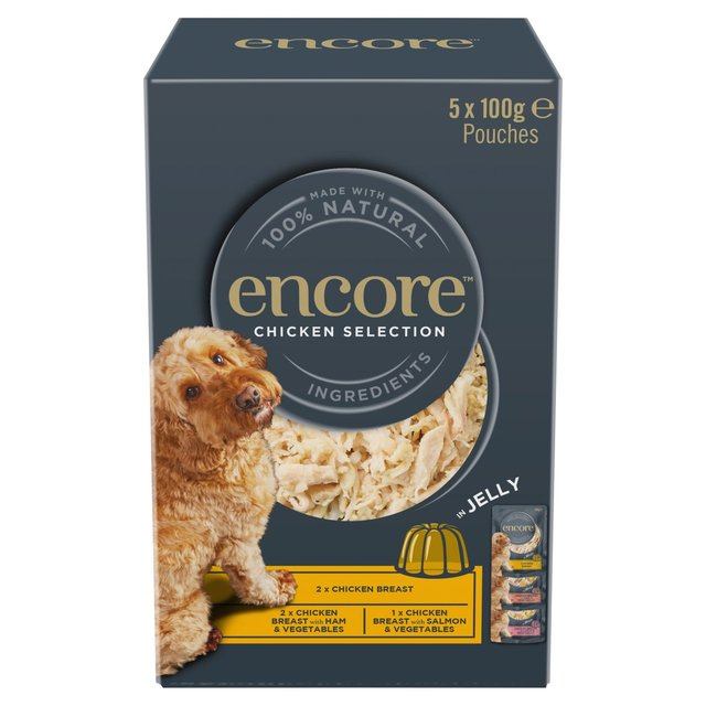 Encore Deluxe Collection Dog Pouch in Jelly, 5 x 100g
