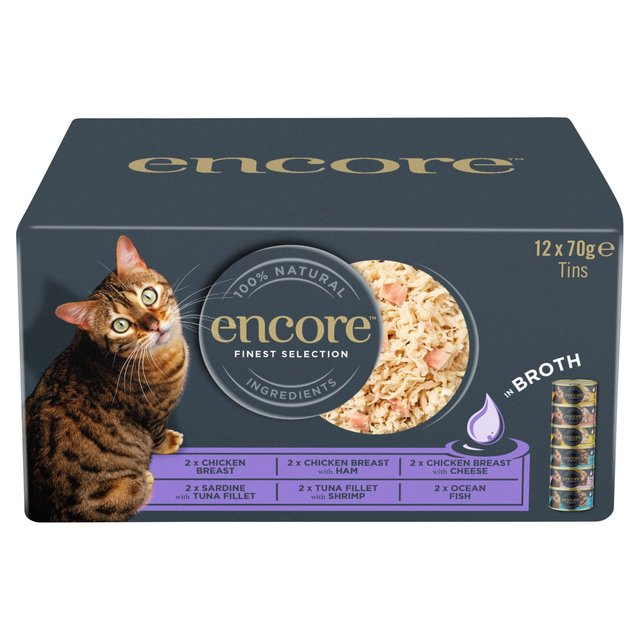 Encore Cat Tins Mixed Multipack, 12 x 70g