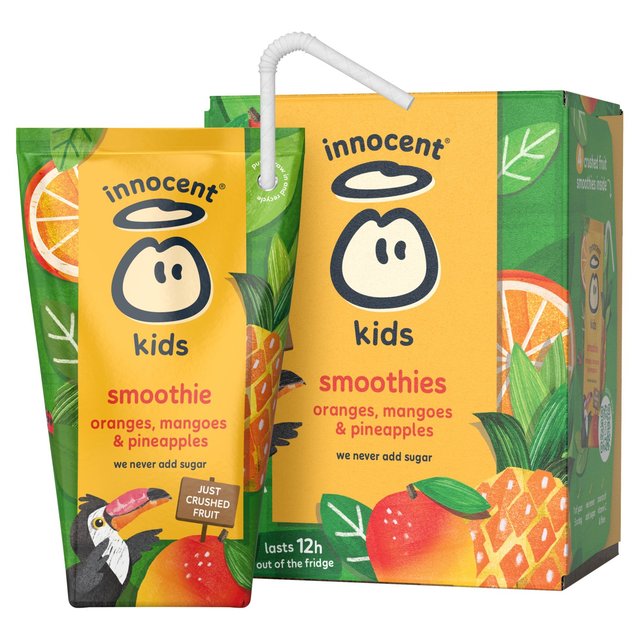 Innocent Kids Smoothie Oranges, Mangoes & Pineapples Cartons, 4 x 150ml