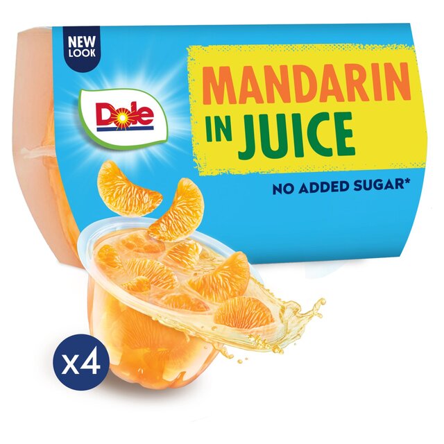 Dole Mandarins In Juice Fruit Pots Multipack Ocado