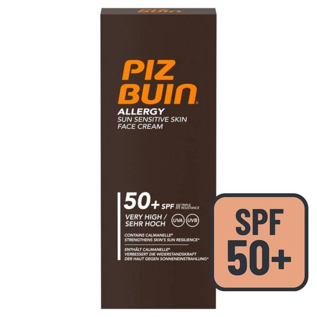 Piz Buin SPF50 Sun Sensitive Face Cream, 50ml