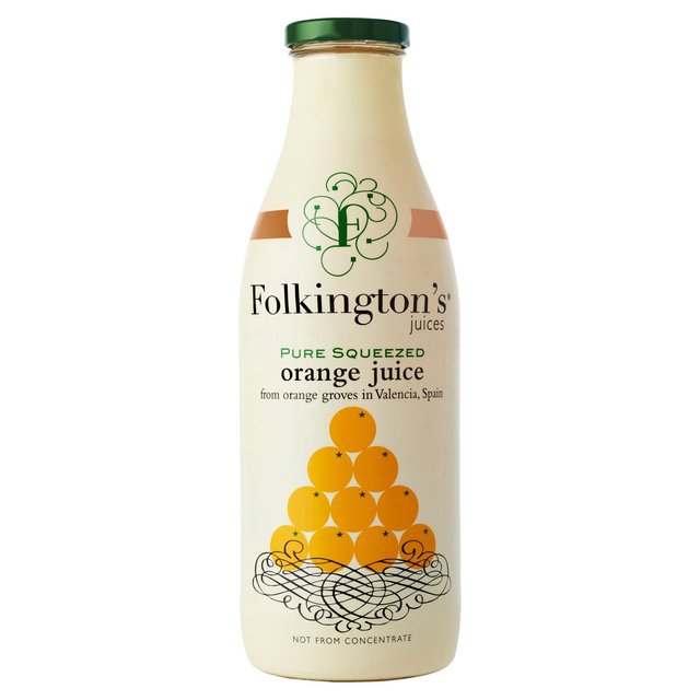 Folkington’s Juices Pure Squeezed Orange Juice, 1L